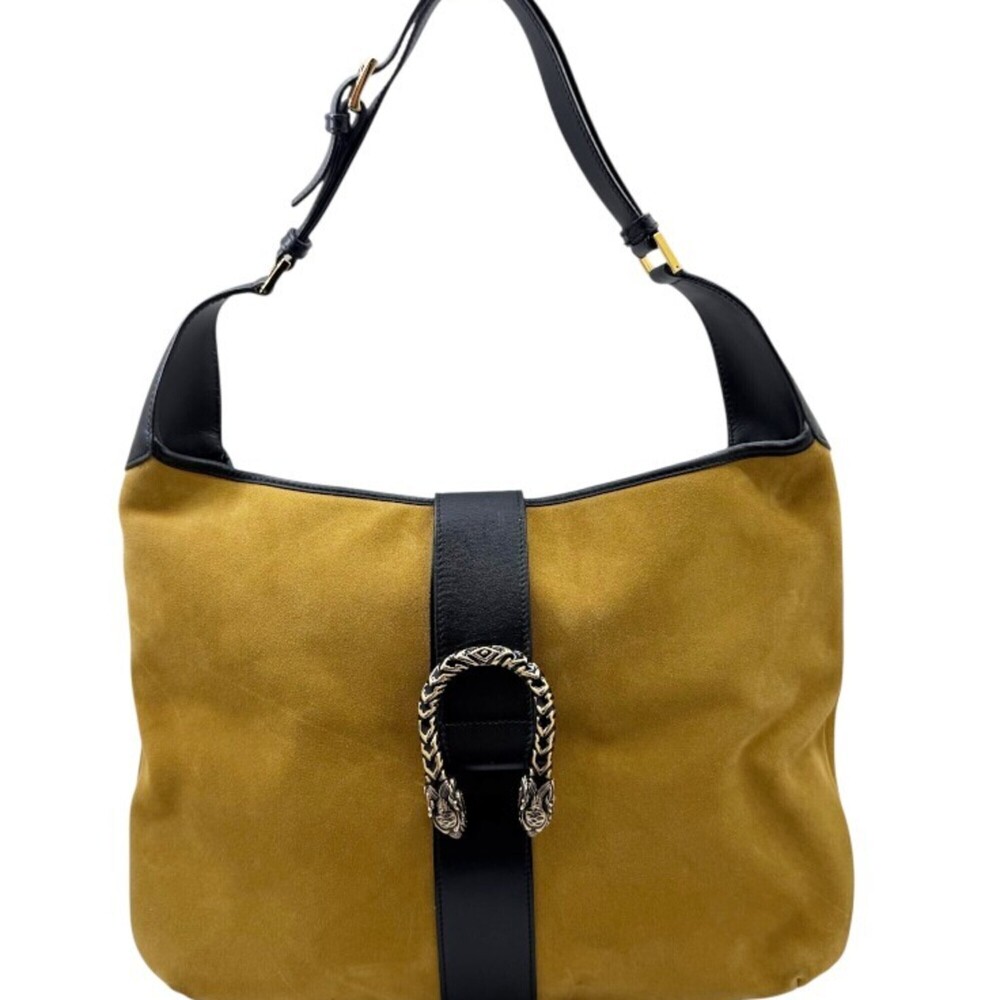GUCCI Authentic Cream Leather Shoulder Bag